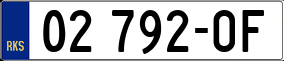 Trailer License Plate